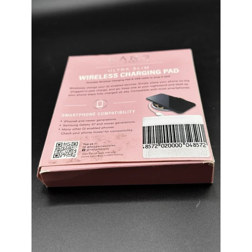 Hang Accessories Ultra‎ Slim Wireless Charging Pad New Box Damage iPhone Android
